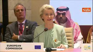 G20 India, Von der Leyen: Corridoio economico India- Medio Oriente- Europa è storico
