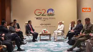 G20 in India, Meloni incontra il Presidente della Repubblica d'Indonesia