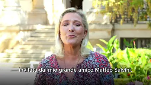 "Ci vediamo il 17". Marine Le Pen conferma la presenza a Pontida