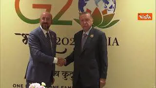 G20, l'incontro tra Michel e Erdogan in India