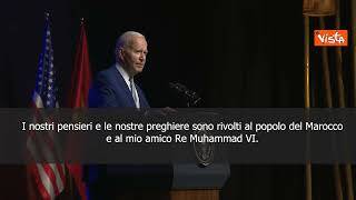 Biden: Preghiere per il Marocco colpito dal sisma, tristezza per la devastazione