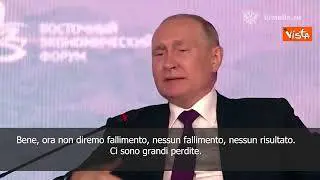 SOTTOTITOLI Putin: Da Ucraina nessun risultato nella controffensiva