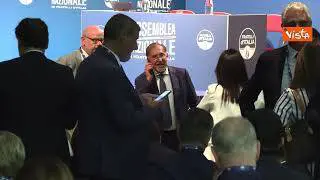 Assemblea FdI, l'arrivo di La Russa