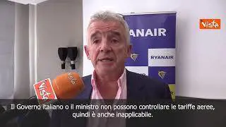 SOTTOTITOLI O’Leary (Ryanair): Decreto Prezzi è illegale, diminuiremo voli nazionali per le isole