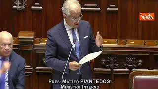 Piantedosi: "Al lavoro per un altro pacchetto sicurezza"