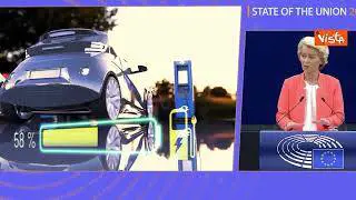 Von der Leyen: "Indagine anti-sussidi su elettriche Cina, distorce mercato, è inaccettabile"