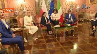 La Russa riceve Elzbieta Witek, la Presidente della Camera bassa del Parlamento polacco