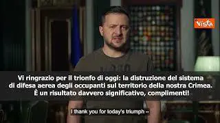 Zelensky: Distrutto sistema di difesa aerea russo in Crimea