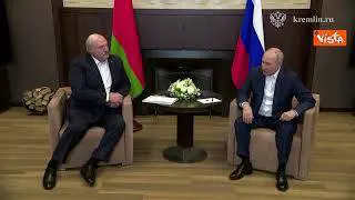 Putin incontra Lukashenko, le immagini