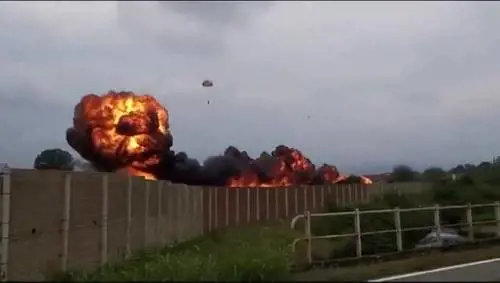 Ecco il momento dello schianto della Freccia Tricolore | Video