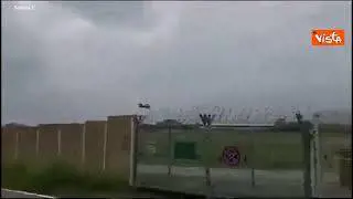 Incidente aereo a Torino, si schianta mezzo delle Frecce Tricolori