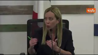 Meloni: "Fermare partenze illegali unico modo per affrontare seriamente problema"