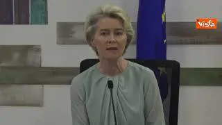 Von der Leyen a Lampedusa: "Immigrazione illegale è sfida europea e serve risposta Ue"