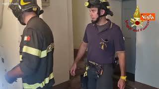 L'intervento dei Vigili del Fuoco in seguito al terremoto tra Emilia-Romagna e Toscana, le immagini