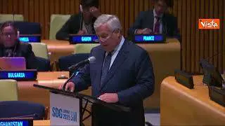 Tajani all'Onu: "Italia in prima fila per lo sviluppo sostenibile, Africa è la sfida più importante"
