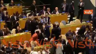 Meloni e Tajani assistono all'Assemblea Generale dell'Onu