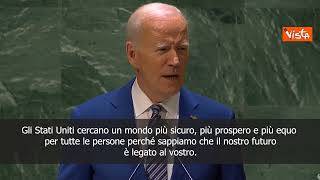 Biden: Nessuno può affrontare da solo le sfide di oggi