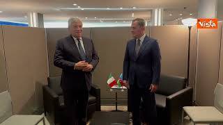 Nagorno Karabakh, Tajani incontra a New York il Ministro azero Jeyhun Bayramov: "Necessario dialogo"