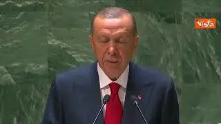 Erdogan all'Onu: "Aumenterò sforzi per fine guerra, nel rispetto dell'integrità territoriale"