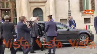 75esimo Costituzione, Mattarella lascia la Camera al termine della cerimonia