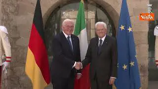 Mattarella incontra a Siracusa Capo Stato tedesco Frank-Walter Steinmeier per Premio dei Presidenti