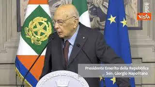 L'intervento di Napolitano alle consultazioni del 2018