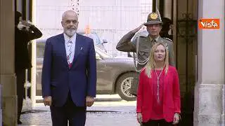 Meloni riceve il Primo Ministro dell'Albania Rama