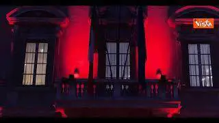 Il Senato illuminato di Rosso per la Giornata Mondiale del Cuore