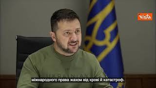 Zelensky: "Hamas come la Russia, uniti fermeremo il male"
