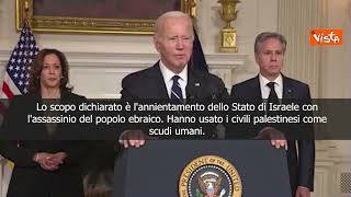 Biden: Hamas usa civili palestinesi come scudi. Israele ha diritto a difendersi