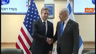 Benjamin Netanyahu incontra il Segretario di Stato Usa Blinken