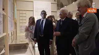 Mattarella inaugura mostra "Favoloso Calvino" alle Scuderie del Quirinale