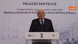 Mattarella: Apertura cantiere Biblioteca storia dell'Arte nel percorso innovazione del Quirinale