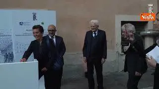 Mattarella alla cerimonia per apertura cantiere della Biblioteca Nazionale di Archeologia