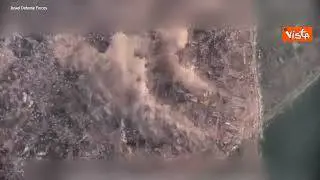 Bombardamenti su Gaza, il video pubblicato dall’esercito israeliano