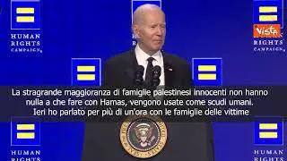 Biden: Palestinesi usati come scudi umani da Hamas