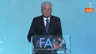 Mattarella: "Contrastare fame è opera di pace"