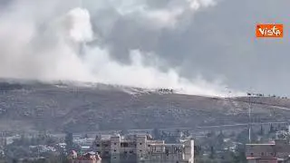 Israele attacca ai confini nord del Paese, il video