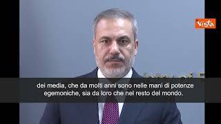 Hakan Fidan (Ministro Esteri turco) critica Israele: "Hanno rubato terre a palestinesi"