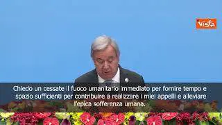 Israele-Hamas, Guterres: Chiedo cessate il fuoco subito