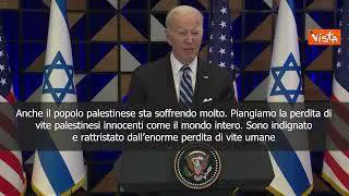Biden: Ospedale Gaza colpito da razzo lanciato da gruppo terroristico