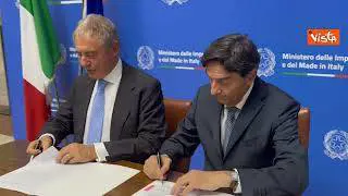 Transizione ecologica del settore automotive, siglato accordo MIMIT-ANFIA, le immagini della firma