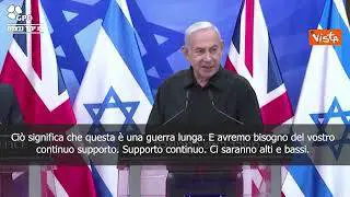 Netanyahu: incontra Primo Ministro Uk: Questa è la nostra ora più buia
