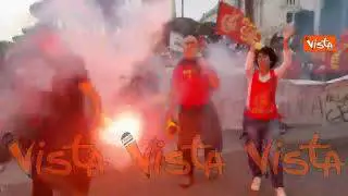 Ex Ilva, i lavoratori in corteo per le strade di Roma