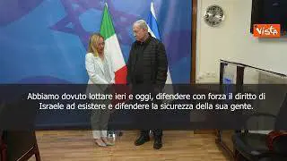 Meloni arriva in Israele e incontra Netanyahu: Siamo diversi dai terroristi