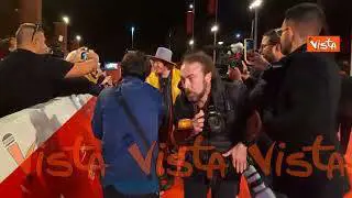 L’arrivo di Zucchero alla Festa del Cinema di Roma