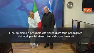 Meloni a Netanyahu: "Sicura che agirete nel modo migliore"