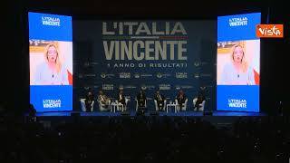 Il videomessaggio della Meloni alla kermesse di FdI