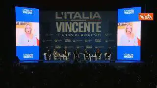 Il videomessaggio della Meloni alla kermesse di FdI