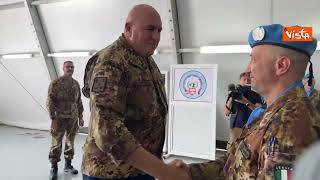 Crosetto incontra peacekeepers italiani in Libano
